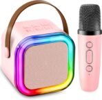 Portable Karaoke Machine, Wireless Mic & Bluetooth Speaker, Wireless Microphone