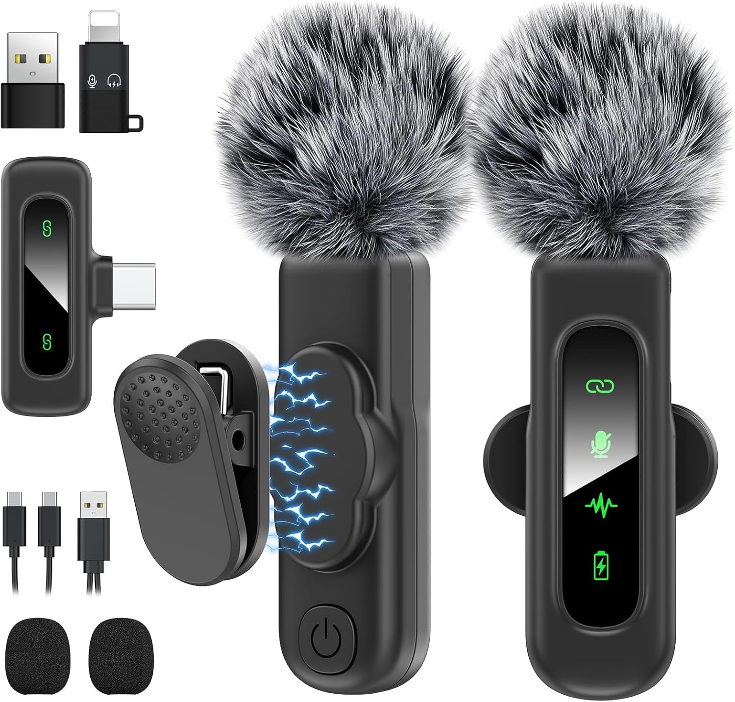 1 USB-C Mini Wireless Mic - Magnetic Clip-on for iPhone/Android, Perfect for Podcast & Vlog - Image 1