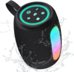 Bluetooth Speaker, IPX5, 20W Stereo, Color Lights, TWS Pairing | Portable for Parties & Camping