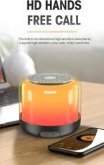 Portable Bluetooth Speakers with Colorful Lights, Loud Sound, Small Bluetooth Speaker with Wireless Stereo Pairing, HiFi Sound, Long Playtime - Image 2