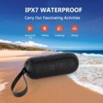 Bluetooth Speaker with RGB Lights - IPX7 Waterproof, 100ft Wireless Range, 30W, Loud Stereo Sound | Portable Shower Speaker with Rhythm Light Show for Parties - Image 2