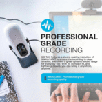 Gaming Streaming Microphone, USB-C Output, Cardioid, Omnidirectional, 96k Sample Rate, 20Hz, 20kHz Frequency Response, Volume Control and Quick Mute - Image 2