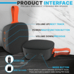 Portable Wireless Bluetooth Speaker, IPX7 Waterproof, TF Card Support, FM Radio, Built-in Mic, Vigorous Bass, Ideal for  Home, Cycling, Outdoor - Image 2