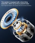 Mini Bluetooth Speaker with Lights, Portable Wireless, TWS Pairing, Includes Lanyard | Cute Small Speaker Gift for Women, Girls, Boys - Image 3