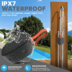 Portable Wireless Bluetooth Speaker, IPX7 Waterproof, TF Card Support, FM Radio, Built-in Mic, Vigorous Bass, Ideal for  Home, Cycling, Outdoor - Image 3