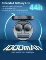 Wireless Lavalier Mic for iPhone/Android - USB-C Rechargeable, 44H Battery, Noise Canceling & Mute, Clip-On for Vlog/Interview (Black) - Image 4