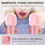 Professional Mic Bundle - Audio Interface + Dual Condenser Mics with Mixer, 3D Stereo Sound, Volume Control & Windscreens - Image 4