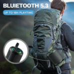 40W Bluetooth Speaker with RGB Lights, IPX7 Waterproof, TWS Pairing, AUX/TF Card | Portable Wireless Speaker for Party, Beach, Travel & Home - Image 4