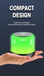 Portable Bluetooth Speakers with Colorful Lights, Loud Sound, Small Bluetooth Speaker with Wireless Stereo Pairing, HiFi Sound, Long Playtime - Image 6