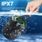 40W Bluetooth Speaker with RGB Lights, IPX7 Waterproof, TWS Pairing, AUX/TF Card | Portable Wireless Speaker for Party, Beach, Travel & Home - Image 6