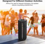Bluetooth 5.4 Speaker, 15H Playtime, IP7 Waterproof, LED Lights, TWS, HD Stereo – Portable for Outdoor, Party, Beach, Gift - Image 7